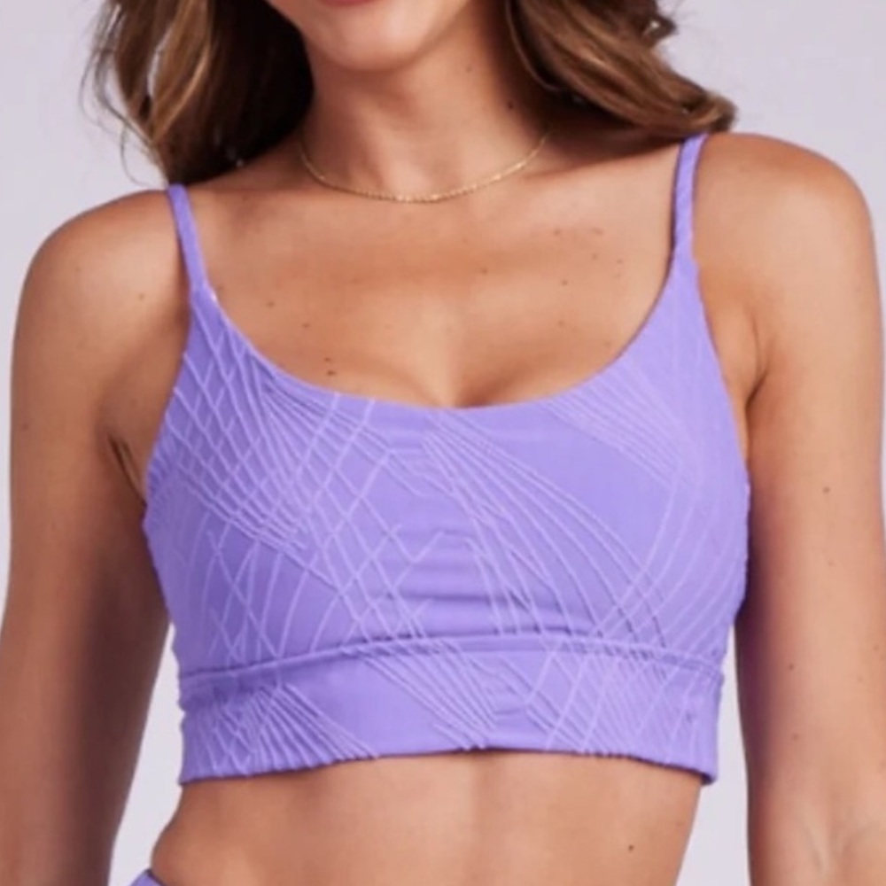 Light Purple Seam-Detail Bralette Top - Women Intimates